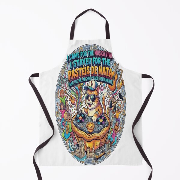 Item preview, Funny Lisbon Music Festival Cat DJ T-Shirt – Pastéis de Nata Lover | Música Viva Portugal Street Art Design designed and sold by Sushikidsntod.