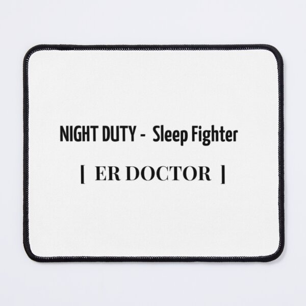 Item preview, Night Duty Sleep Fighter ER Doctor T-Shirt | Medical Night Shift Humor Tee designed and sold by OffScripted.
