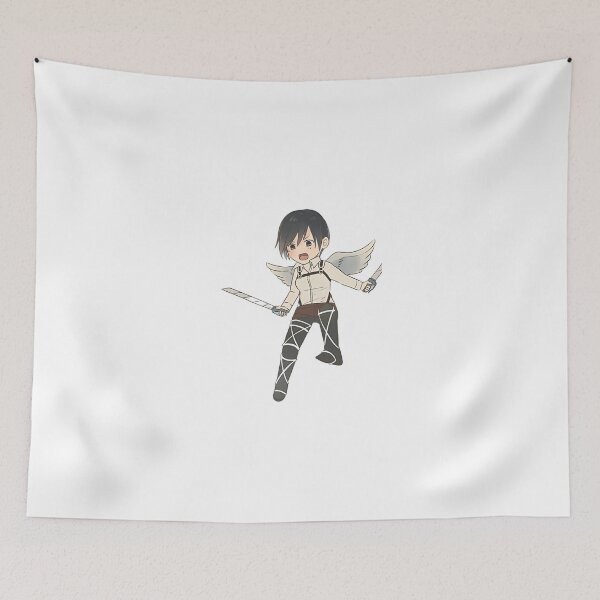 Item preview, Mikasa Ackerman Dual Wielding Chibi designed and sold by LesageSecond.