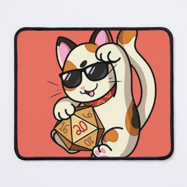Item preview, Cool Lucky Cat T-Shirt | Cute Cat With Sunglasses Graphic | Funny Gamer Cat Tee designed and sold by IconicDesignsXd.