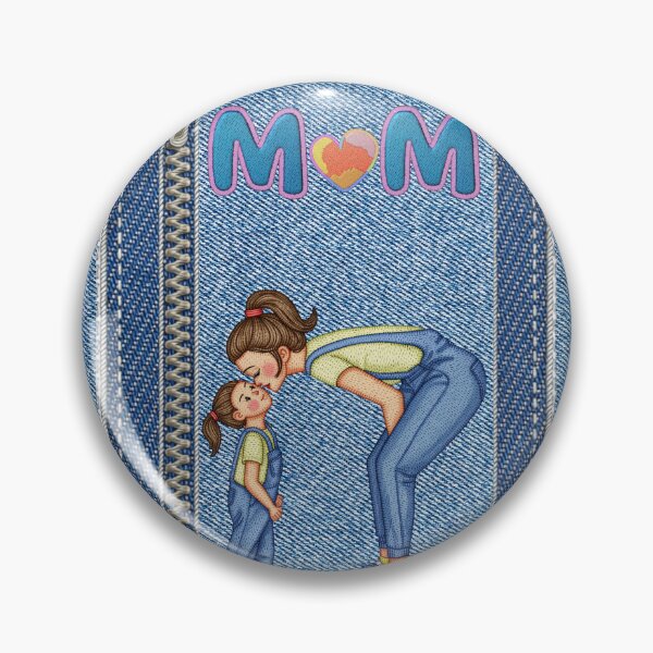 Item preview, Denim Style Mom and Child Love designed and sold by Nikaandmom.