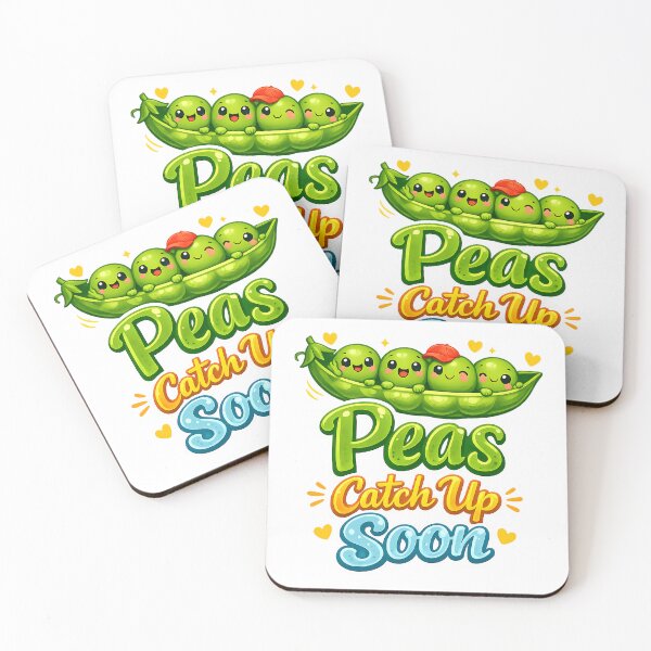 Item preview, Peas Catch Up Soon – Cute Funny Pea Pun Design designed and sold by RvinJo8.