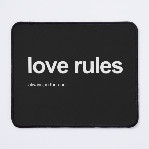 Item preview, Love Rules Always in the End. Minimalist Typography Aesthetic designed and sold by Tea with Goldy.