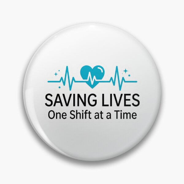 Item preview, Saving Lives One Shift at a Time Nurse designed and sold by NurseMood.