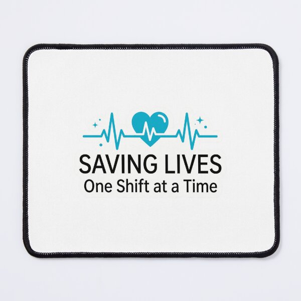 Item preview, Saving Lives One Shift at a Time Nurse designed and sold by NurseMood.