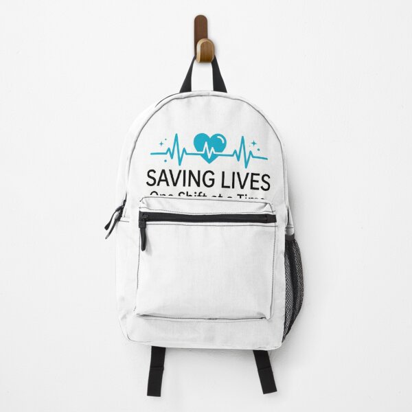 Item preview, Saving Lives One Shift at a Time Nurse designed and sold by NurseMood.