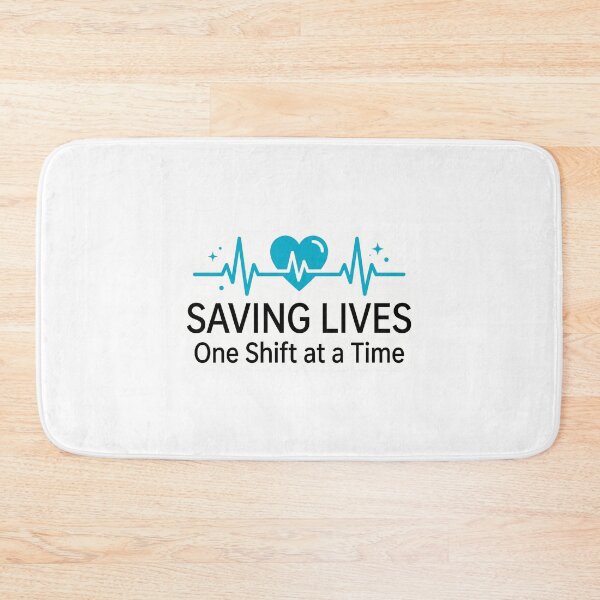 Item preview, Saving Lives One Shift at a Time Nurse designed and sold by NurseMood.