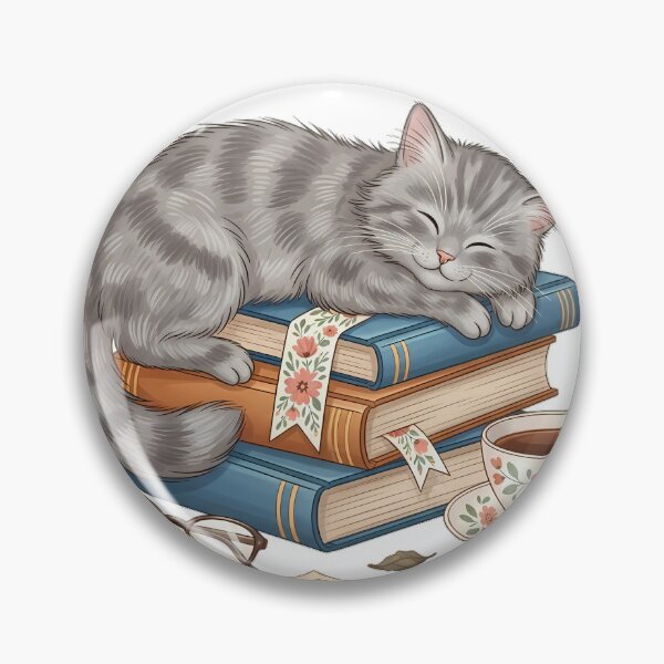 Item preview, Book Club Cat Bookmark Gift designed and sold by pumsquare.