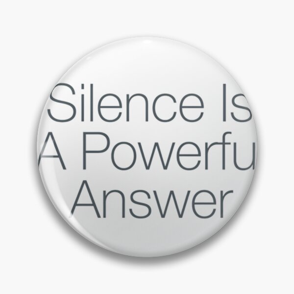 Item preview, Silence Is A Powerful Answer Minimalist Wisdom Quote designed and sold by AlanyaArtX.