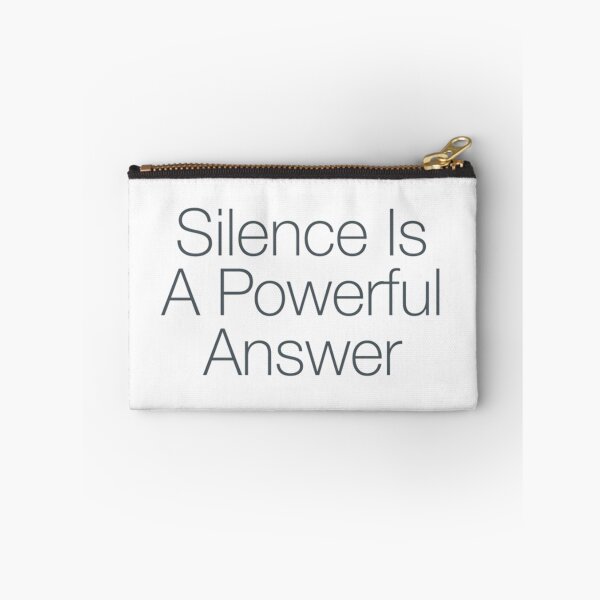 Item preview, Silence Is A Powerful Answer Minimalist Wisdom Quote designed and sold by AlanyaArtX.