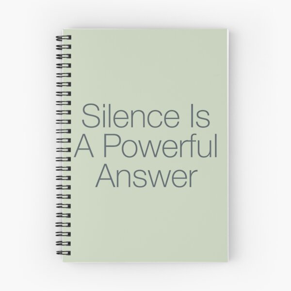 Item preview, Silence Is A Powerful Answer Minimalist Wisdom Quote designed and sold by AlanyaArtX.