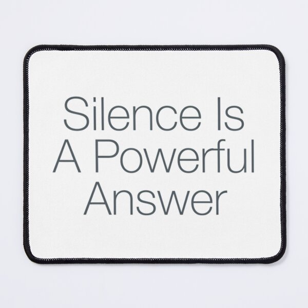 Item preview, Silence Is A Powerful Answer Minimalist Wisdom Quote designed and sold by AlanyaArtX.