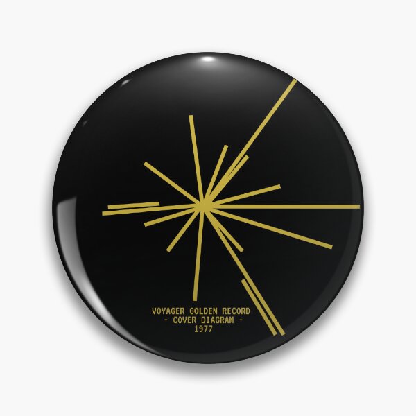 Item preview, Voyager Golden Record Pulsar Map | Ancient Signals | Cosmic Address Gift | Golden Vintage Edition designed and sold by Message from Earth.