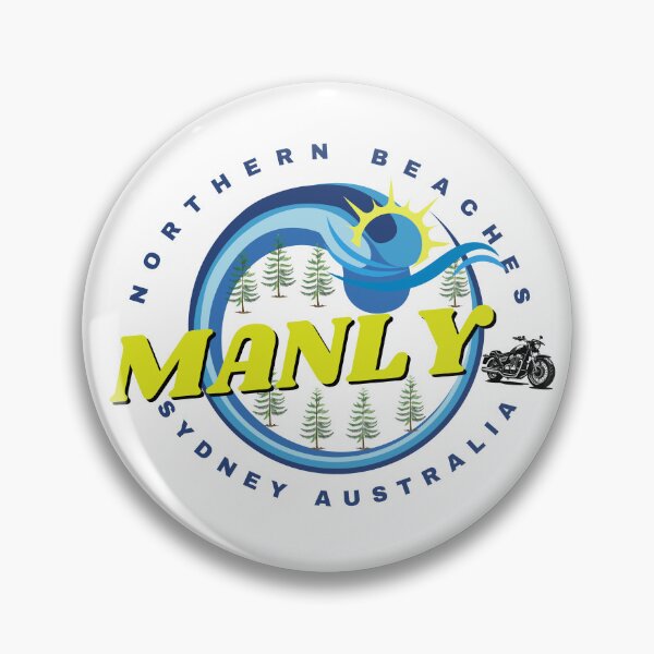Item preview, MANLY BEACH SYDNEY AUSTRALIA STICKER LOGO DESIGN PRINT designed and sold by LOSTMANLY.