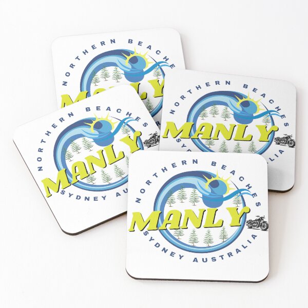 Item preview, MANLY BEACH SYDNEY AUSTRALIA STICKER LOGO DESIGN PRINT designed and sold by LOSTMANLY.