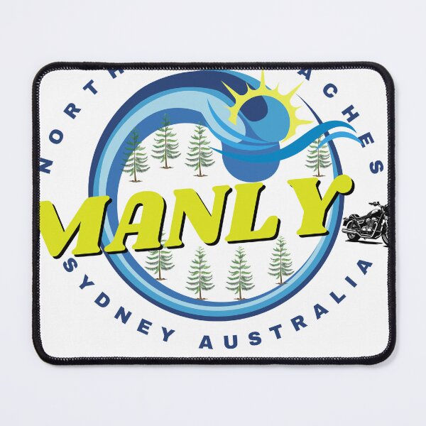 Item preview, MANLY BEACH SYDNEY AUSTRALIA STICKER LOGO DESIGN PRINT designed and sold by LOSTMANLY.