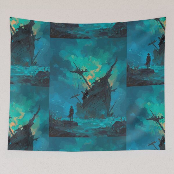 Item preview, Eternal Watcher of the Deep - Shipwreck Horror designed and sold by bapupa.