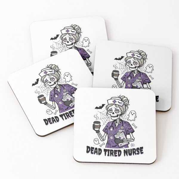 Item preview, Dead Tired Nurse Funny Halloween Nurse designed and sold by NurseMood.