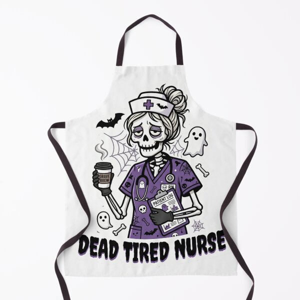 Item preview, Dead Tired Nurse Funny Halloween Nurse designed and sold by NurseMood.