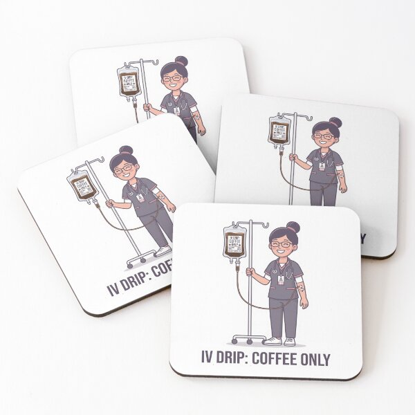 Item preview, IV Drip Coffee Only Funny Nurse designed and sold by NurseMood.