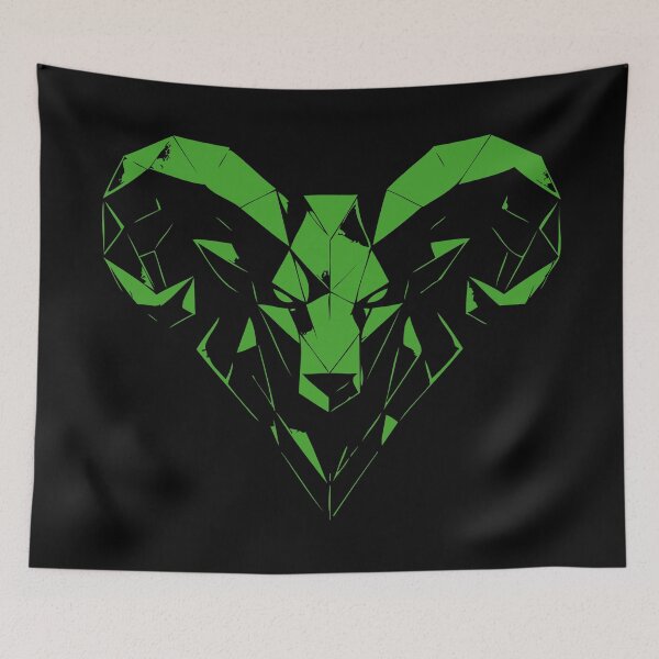 Item preview, Geometric Ram Aries – Strength & Courage designed and sold by ElvisU.