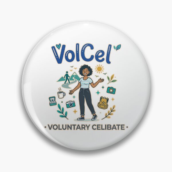 Item preview, Vol Cel – Voluntary Celibate Minimalist Statement T-Shirt designed and sold by RvinJo8.