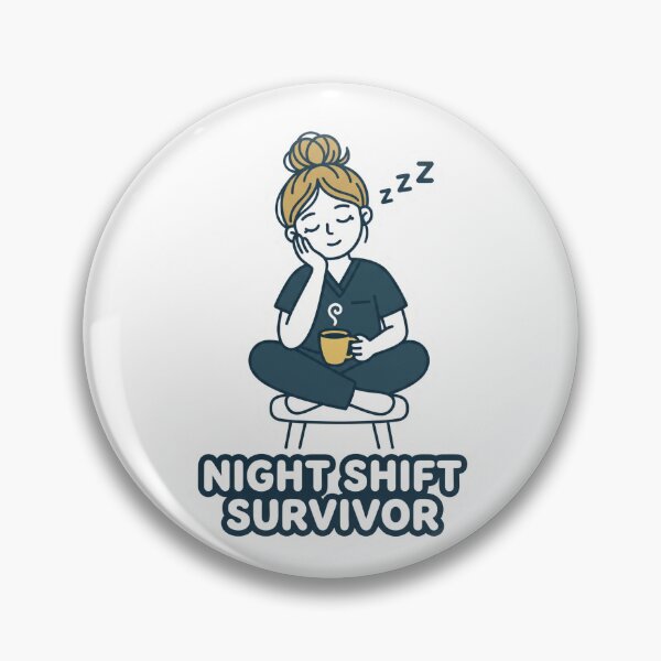 Item preview, Night Shift Survivor Funny Nurse designed and sold by NurseMood.