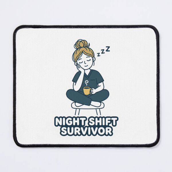 Item preview, Night Shift Survivor Funny Nurse designed and sold by NurseMood.