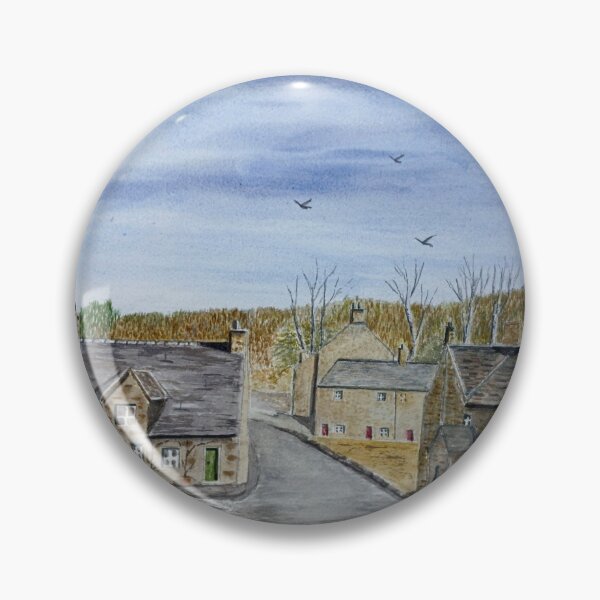 Item preview, Pintura original en acuarela de Blanchland Northumberland. designed and sold by Steve Allison.