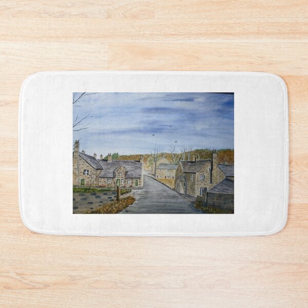 Aperçu de l'œuvre Peinture à l'aquarelle originale de Blanchland, Northumberland. créée et vendue par Steve Allison.