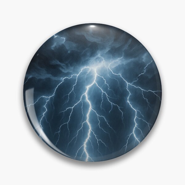 Item preview, Powerful Blue Lightning Strike in Night Sky designed and sold by MJMVisuals.