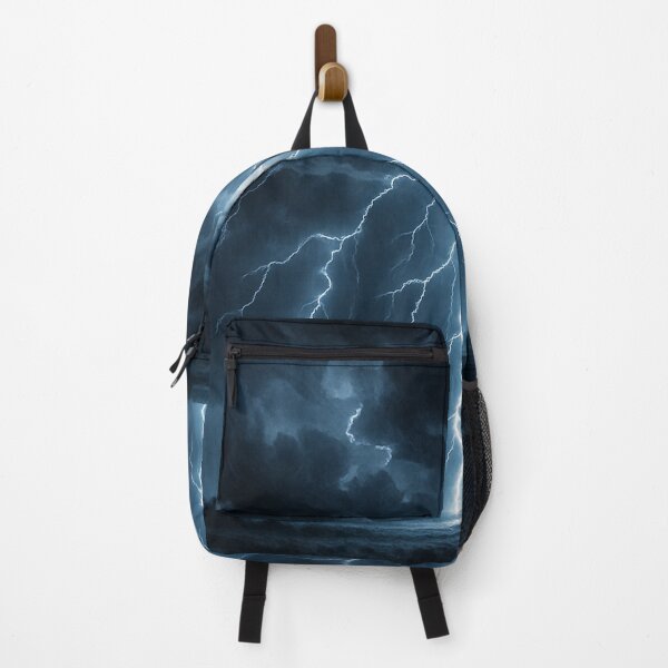 Item preview, Powerful Blue Lightning Strike in Night Sky designed and sold by MJMVisuals.