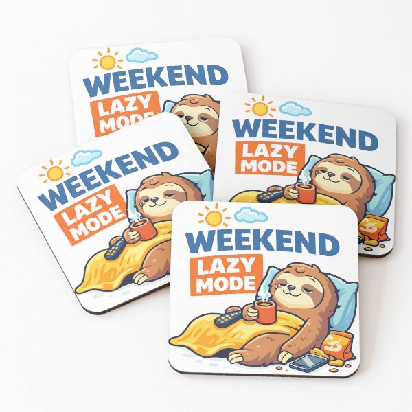 Item preview, Weekend Lazy Mode Cute Sloth Relaxing Funny Lazy Weekend T-Shirt T-Shirt designed and sold by DarojadNR.