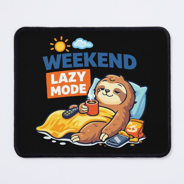 Item preview, Weekend Lazy Mode Cute Sloth Relaxing Funny Lazy Weekend T-Shirt T-Shirt designed and sold by DarojadNR.