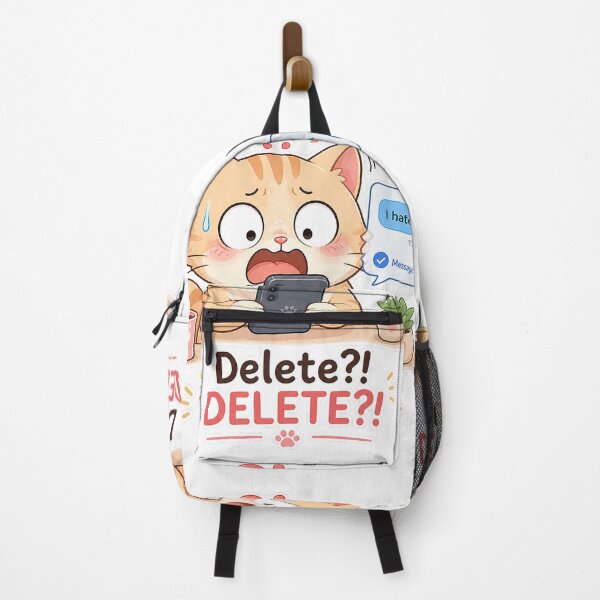 Item preview, Cat Wrong Message Delete Delete Social Panic Moment designed and sold by Sadia  Jannat.