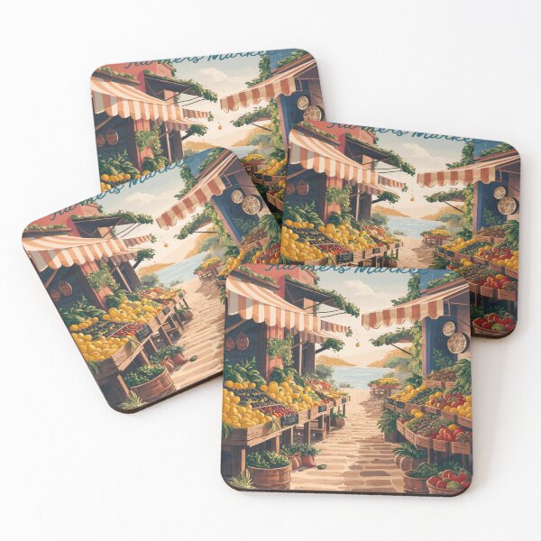 Item preview, Mediterranean Farmers Market Poster – Vintage Lemon Fruit Travel Art designed and sold by Tamas Das.