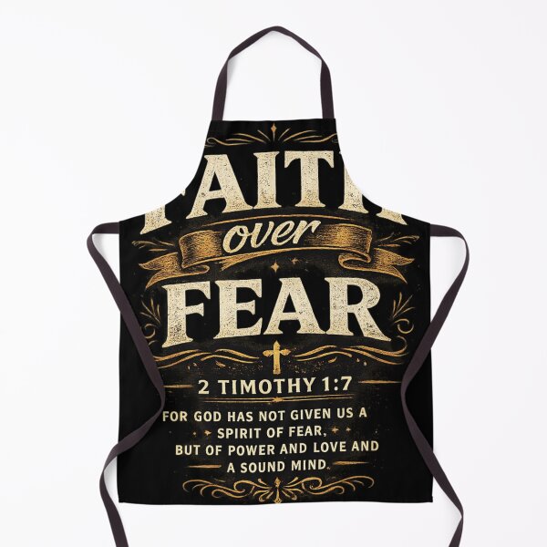 Item preview, Diseño de camiseta cristiana "Fe sobre el miedo" | Camiseta con versículo bíblico inspirador de 2 Timoteo 1:7 designed and sold by GRACE THREADS .