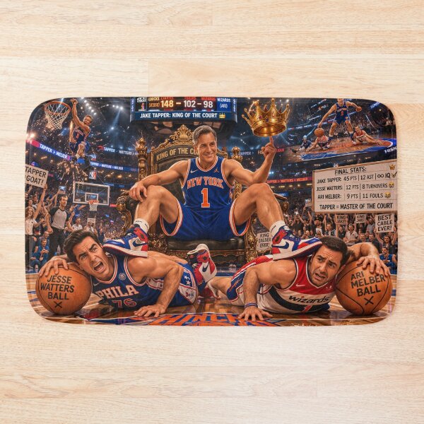 Item preview, Cable Anchors Basketball Showdown: Jake Tapper, Jesse Watters, Ari Melber designed and sold by Uniqueartai.