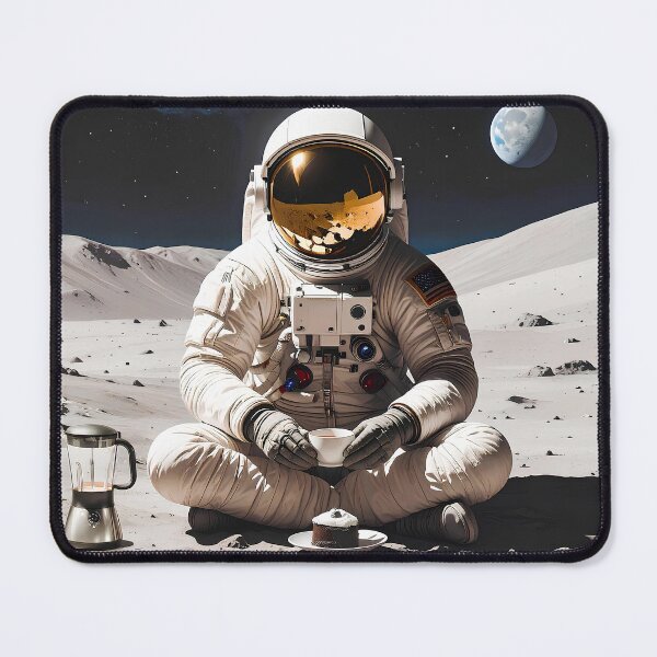 Item preview, Astronaut with cake and coffee designed and sold by Creative Visualize.