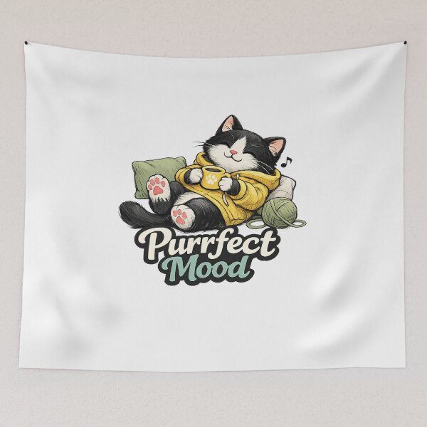 Item preview, Purrfect Mood Essential T-Shirt designed and sold by SoftSproutstu.