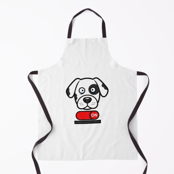 Item preview, Dog Head ON Switch Cartoon Illustration designed and sold by AbanoubStore.