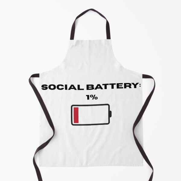 Item preview, Social Battery Low Introvert Funny Design designed and sold by livelife3.