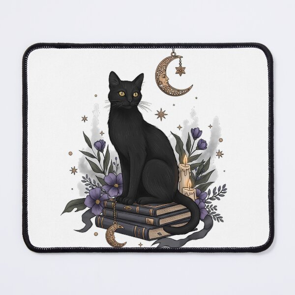 Item preview, Black Cat Moon Library Gift designed and sold by IllumeInk.