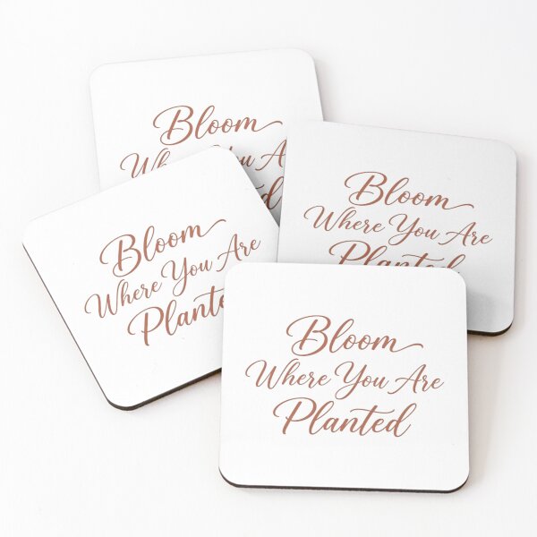 Item preview, Bloom Where You Are Planted Aesthetic Typography Art designed and sold by AlanyaArtX.