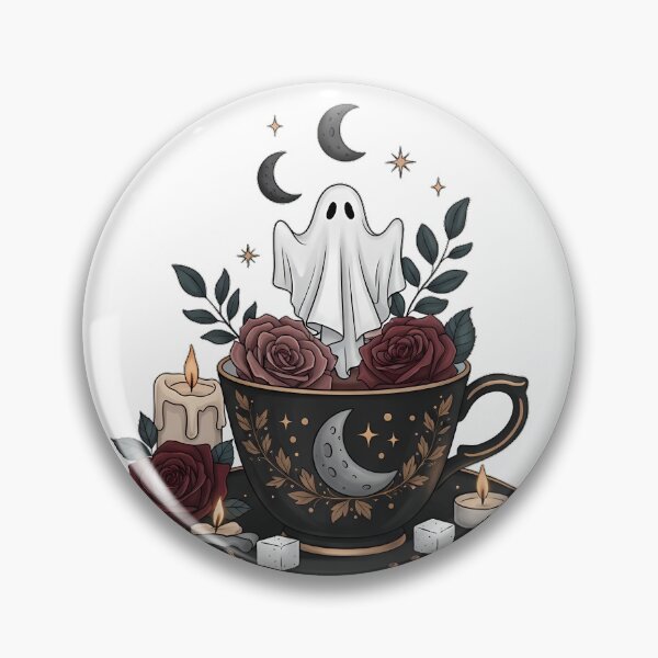 Item preview, Gothic Teacup Ghost Gift designed and sold by IllumeInk.