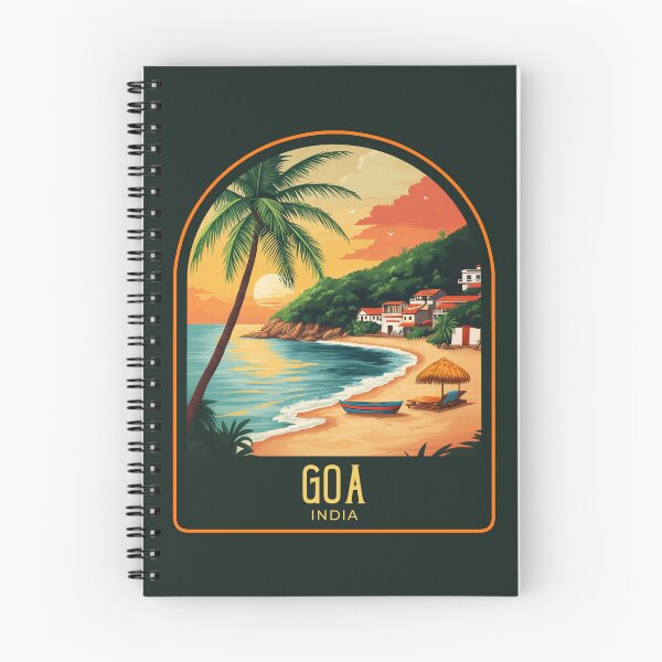 Artikelvorschau, Goa Vintage Reiseillustration entworfen und verkauft von HomeLivingCo.