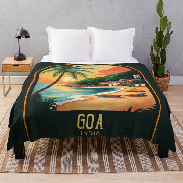 Artikelvorschau, Goa Vintage Reiseillustration entworfen und verkauft von HomeLivingCo.