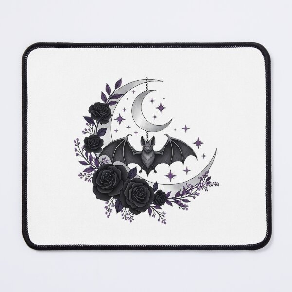 Item preview, Crescent Bat Rose Gift designed and sold by IllumeInk.