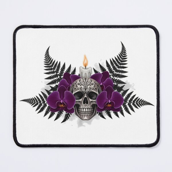 Item preview, Skull Orchid Candle Gift designed and sold by IllumeInk.