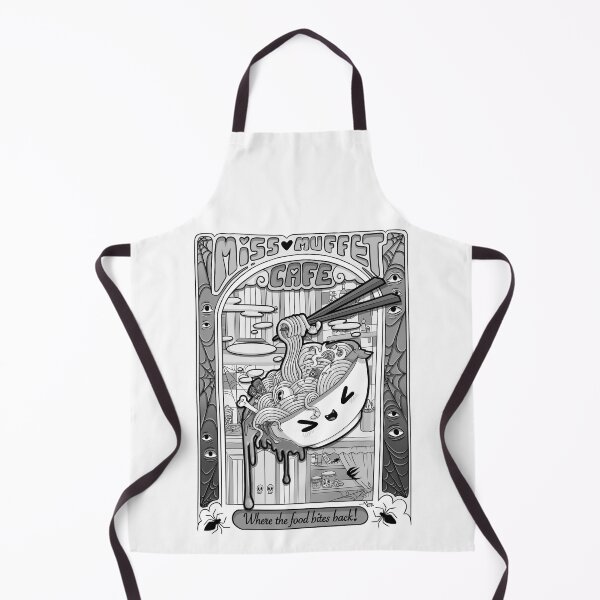 Item preview, Miss Muffet’s Monochrome Monster Ramen designed and sold by NineViolets.